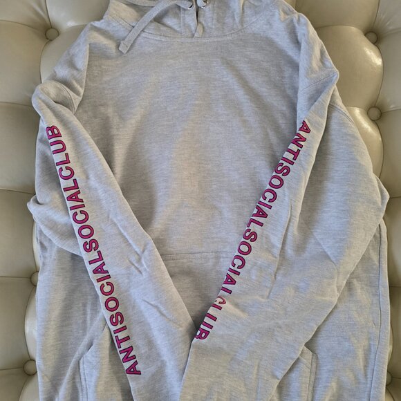 ASSC Anti Social Social Club Berlin Hoodie Heather Grey - Picture 2 of 3
